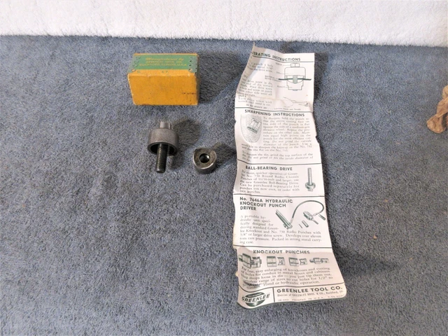 Greenlee No. 730 Radio Chassis punch 1/2'' Round.