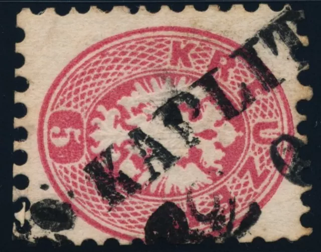 ÖSTERREICH 1864 5kr, KAPLITZ (B) Schön!