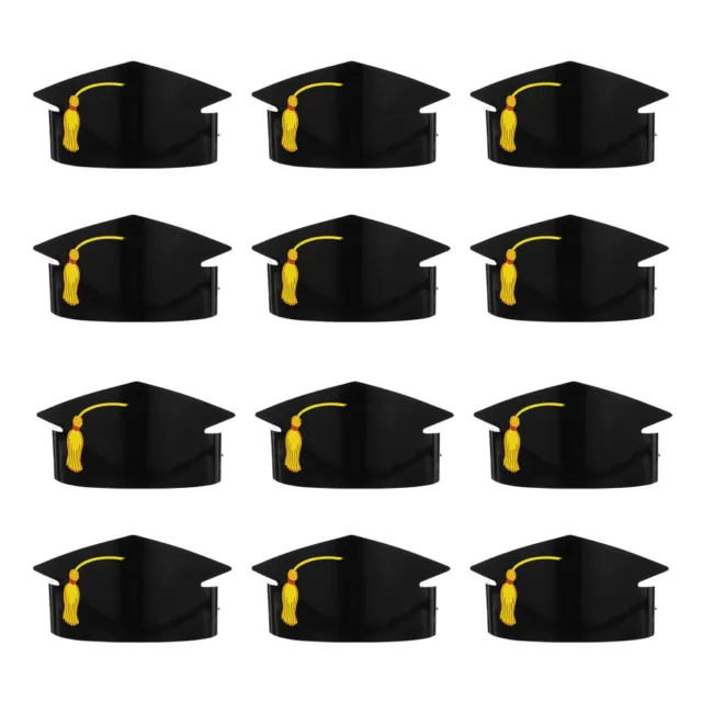12Pcs graduation Paper Graduation Caps DIY Graduation Hats Materials Party