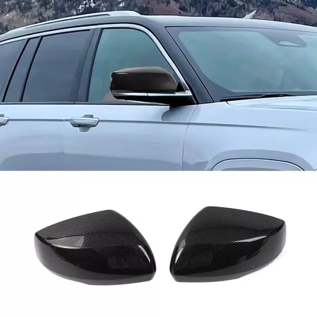 Side View Mirror Covers for Jeep Grand Cherokee 21+ Carbon Fiber Accessories AUS