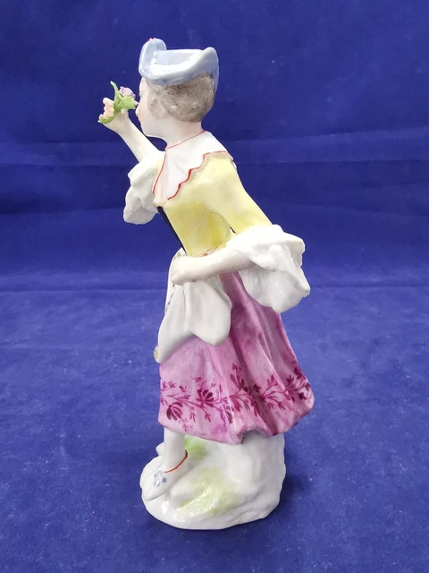 Ancienne paire de statuettes, figurines en PORCELAINE de SAXE 12