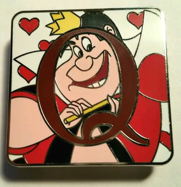 Disney Wdw Alphabet Mystery Box Queen Of Hearts "Q" Limited Release Pin