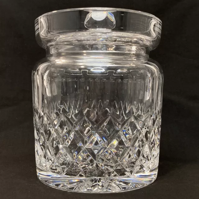 Waterford Crystal Colleen Short Stem (Cut) Biscuit Barrel with Lid Cookie Jar