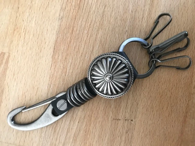 Porte-clés Moto Acier Chromé - Style Balade - Biker - Unisexe