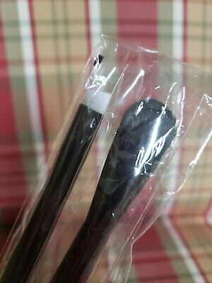Lancome All Over & Round Angled Compact Eyeshadow Brushes Full Size 2 Pc Sealed!