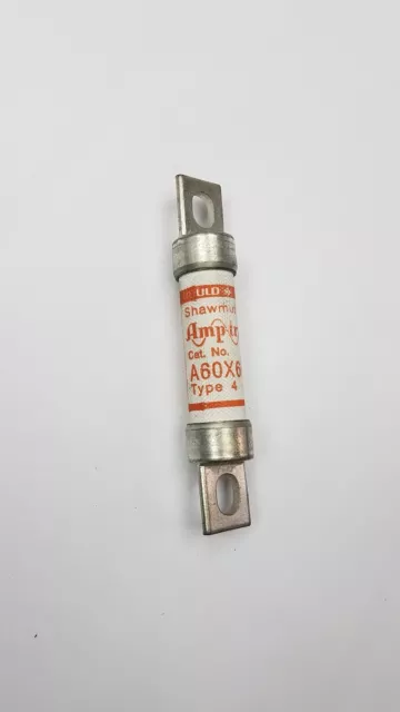 Gould Shawmut A60X60 Fast Acting Fuse, 60 Amp, 600 V Ac