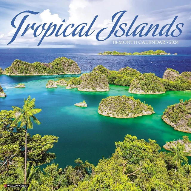 Tropicale Isole - 2024 Calendario da Parete - Nuovo - 35658