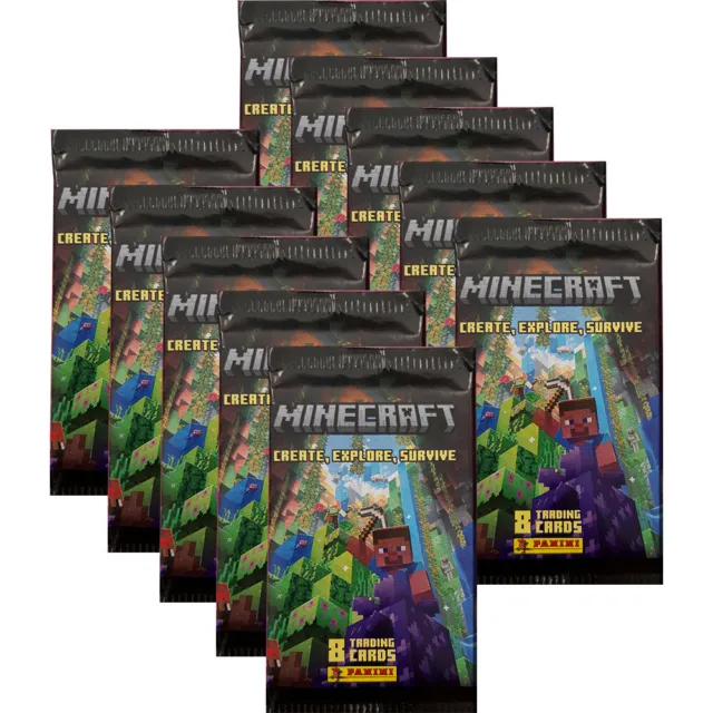 Minecraft - Create Explore Survive Serie 3 carte collezionabili - 10 booster
