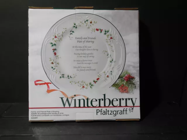 Pfaltzgraff Winterberry Family and Friends Plate of Sharing 12” NIB (B016)
