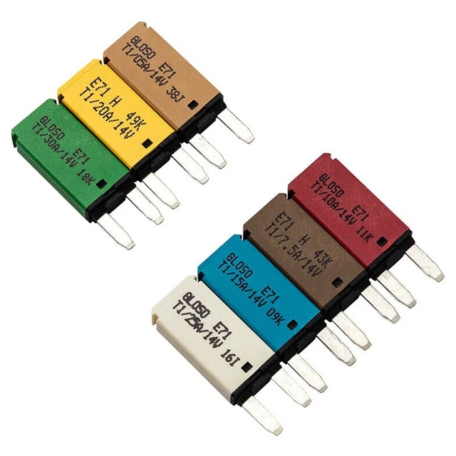 25A -Fusible de lame de disjoncteur 28V,réinitialisable 5 30A,pour 25A -Fusible de lame de disjoncteur 28V,réinitialisable 5 30A,pour