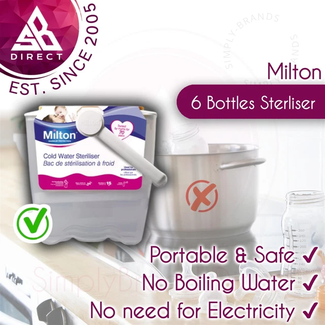 Milton Bébé Froid Eau Stérilisateur │ Bouteille Alimentation Seau │ Antivirus