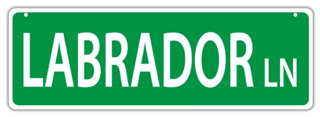 Plastic Street Signs: LABRADOR LANE | Dogs, Gifts, Decorations