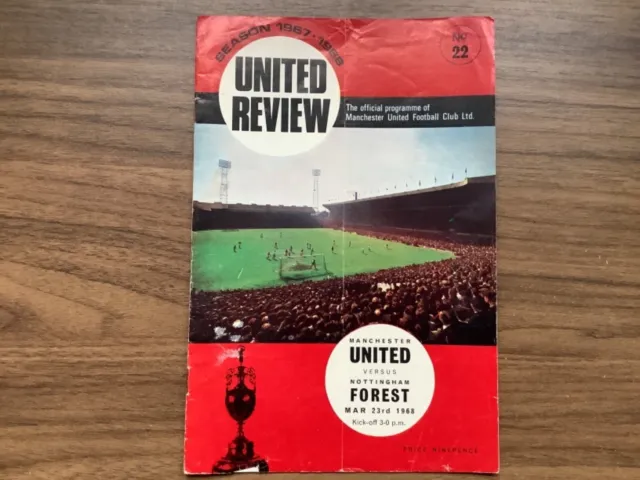 1967/68 Manchester United v Nottingham Forest  23.03.68