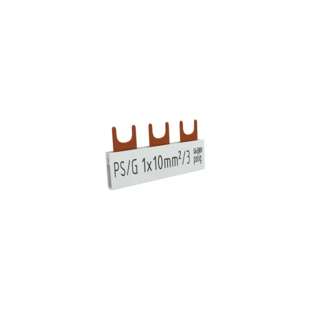 1P Piste de Phase Fourche 3-polig 10mm2 Ps / Gramme Rail Peigne Barre 63A Dv