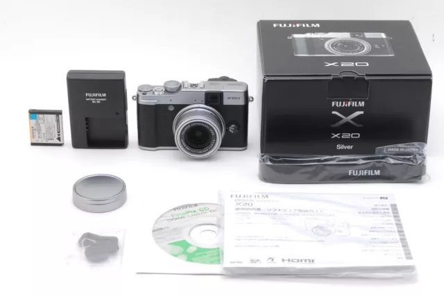 [NEAR MINT in BOX] FUJIFILM X Series X20 12.0MP Digital Camera Silver From Japan