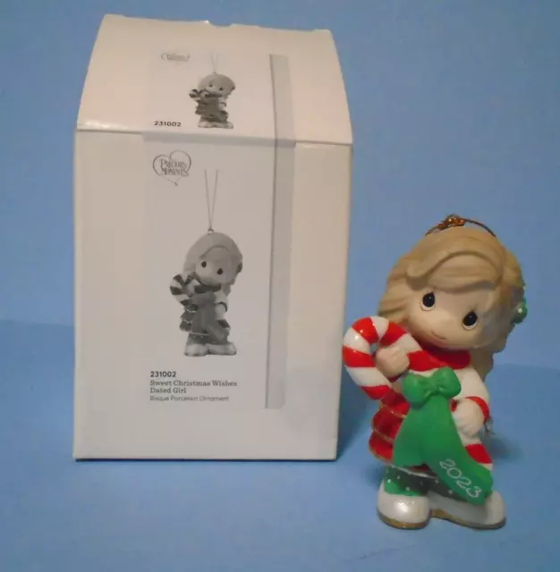 Precious Moments 'Sweet Christmas Wishes' 2023 Dated Annual Ornament NIB 231002