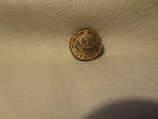 2 Pfennig - 1968 D- BRD - nicht magnetisch - Selten, Sammler Münze