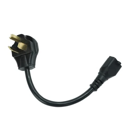 30 Amp NEMA 10-30P Dryer Male Plug to 20A 250V 6-20R T-Blade Female Adapter 3 P