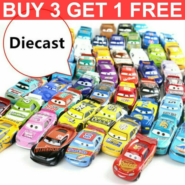 Disney Pixar Cars Lot Lightning McQueen 1:55 Diecast Model Car Toy Loose Boy New