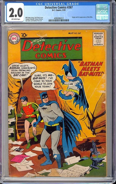 Detective Comics #267 Origin/1st App. Bat-Mite Silver Age Batman DC 1959 CGC 2.0