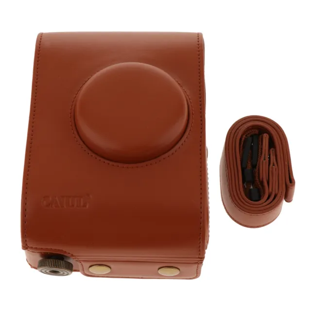 Custodia protettiva in pelle PU per fotocamera Lomo Automat Instax - Marrone