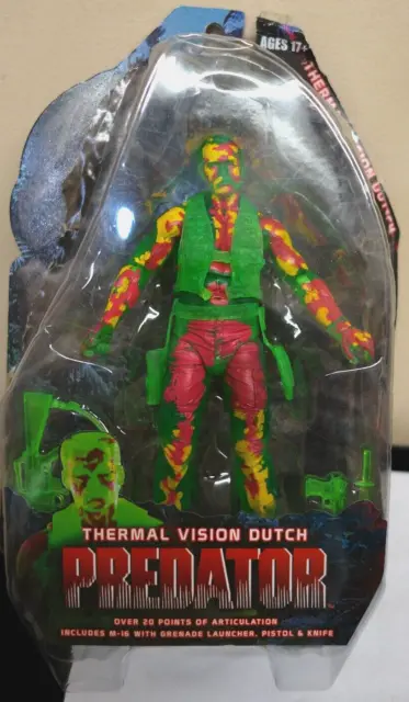 Predator Thermal Vision Dutch NECA Action Figure 25th Anniversary