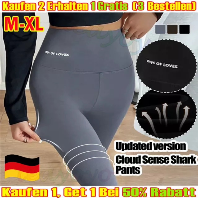 Frauen Leggings Hochbund Yoga Hose Abnehmen Po-Lift Leggins Damen Gym Sport Hose