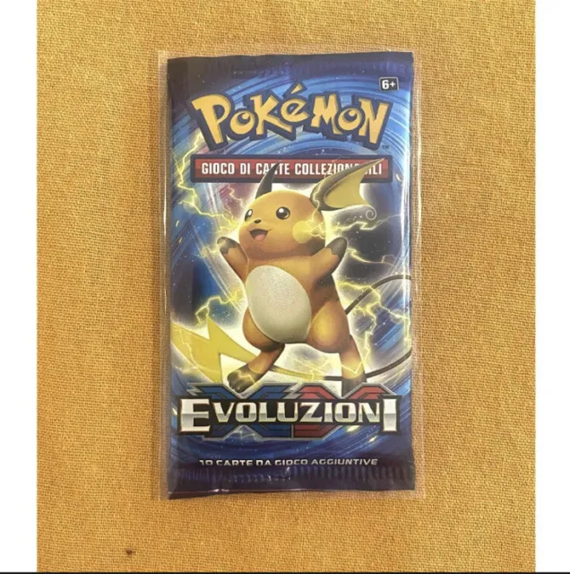 Pokemon XY Evolutions Card Bags ITA SEALED Semi Vintage Raichu Lot psa ex 2