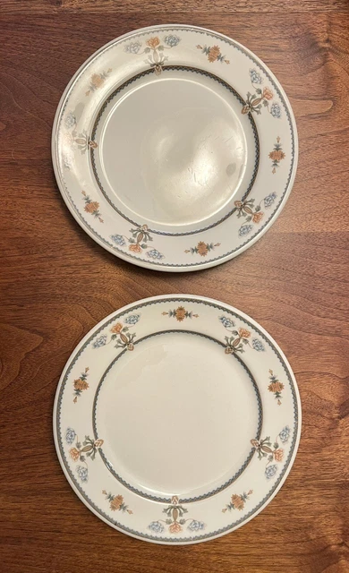 {2} Syracuse China REGENT 9 1/2” Diameter Dinner Plates, L&N Railroad - EUC