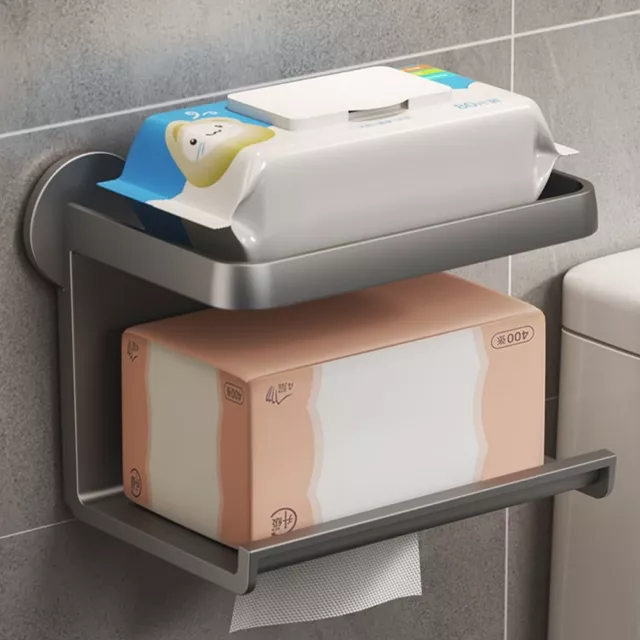 Fashion Paper Towel Holder Plastic Mobile Phone Rack  Toilet Accessories
