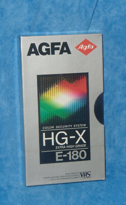 Agfa GX E-180 VHS CASSETTA VIDEO nuovo e sigillato 