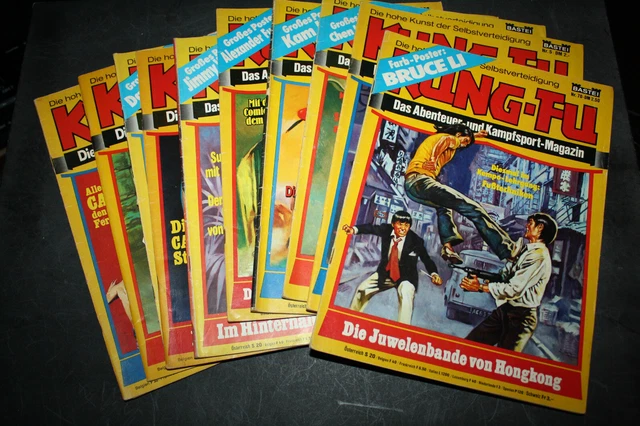 10 x Kung-Fu (completo) - Bastei Verlag - anni '70 Martial Art Comics - Bruce Lee TOP