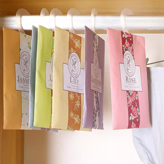 Scented Hanging Wardrobe Sachets Freshener Fragrance Freshener NICE Drawer J8C2