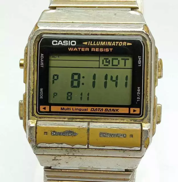 Casio 3227 DB-380G Quartz Data Bank Digital Vintage Men’s Watch AHE672ALI1