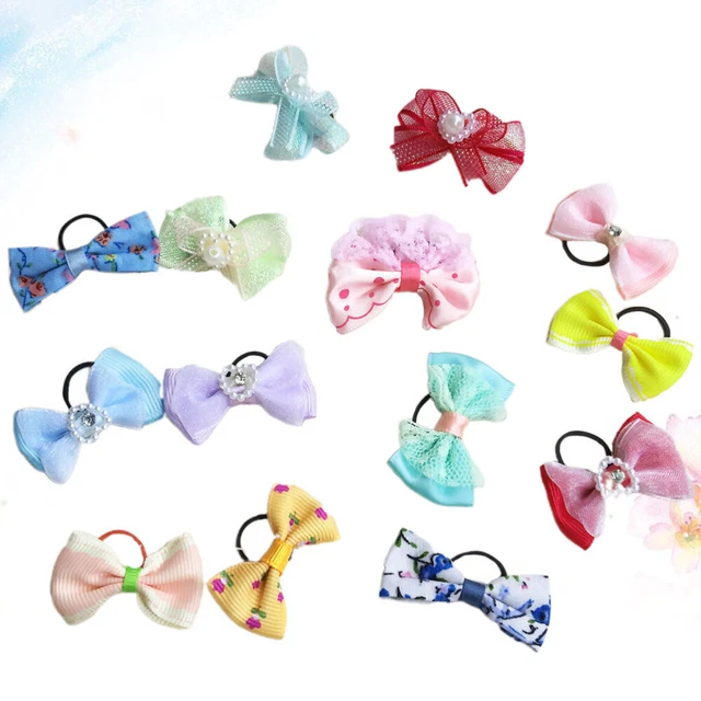 20 pz clip fiocchi cuccioli accessori vestiti per cani di piccola taglia