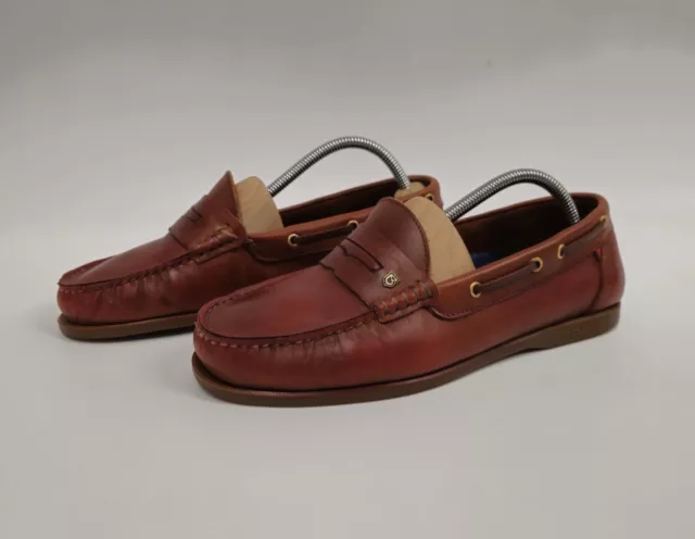 Dubarry Brown Deck Shoes Boat Loafers Size 7 UK 41 EUR Leather Slip On