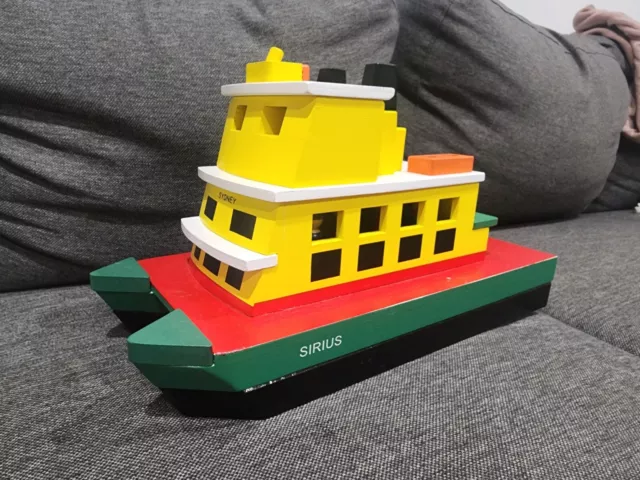 Make Me Iconic Toy Sydney Ferry - Wooden Toy Ferry - Brand New In Box