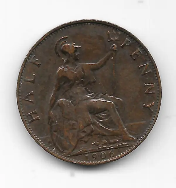 Angleterre -Royaume -Unis . Half Penny - 1906 - Edward Vi -