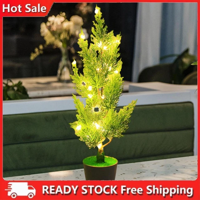 TREE NIGHT LAMP USB Plug LED Plant Shape Light Bedroom Decoration ...