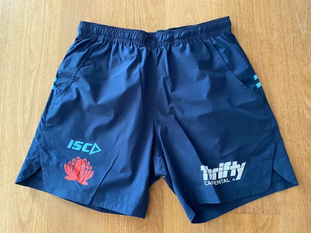 NSW Waratahs Super Rugby Union 2023 ISC Gym Training Shorts Size Small