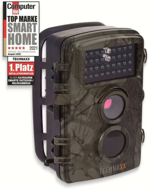 Technaxx Wildkamera mit Bewegungsmelder, Nachtsicht - PIR-Sensor