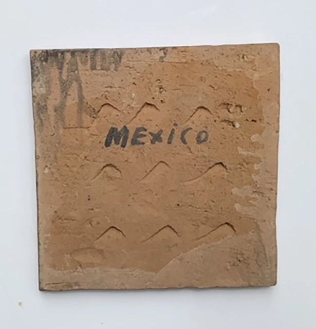 Vintage Mexican clay tile circa 1930 4