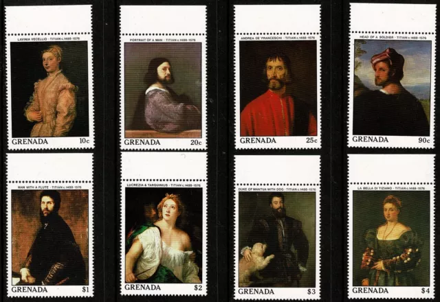 1988 500th Anniversary of Birth of Titian Set of 8 SG 1801/8 VF NHM From My Coln