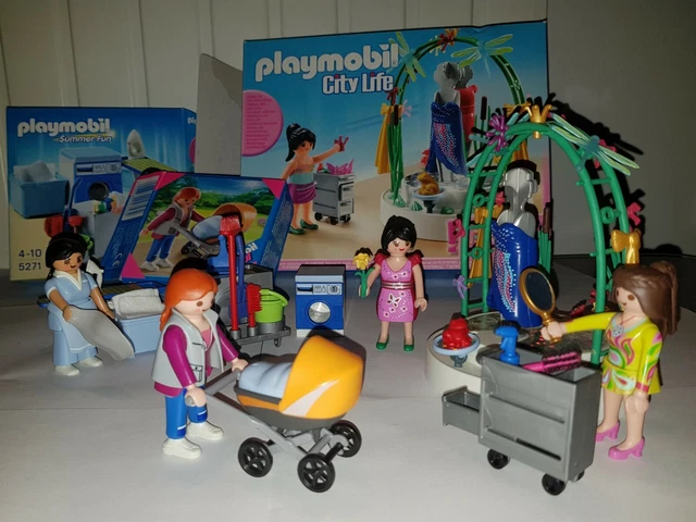 Set PLAYMOBIL Vintage City Life 3315 - Femme Ménage Avec Aspirateur - 1976 - Complet