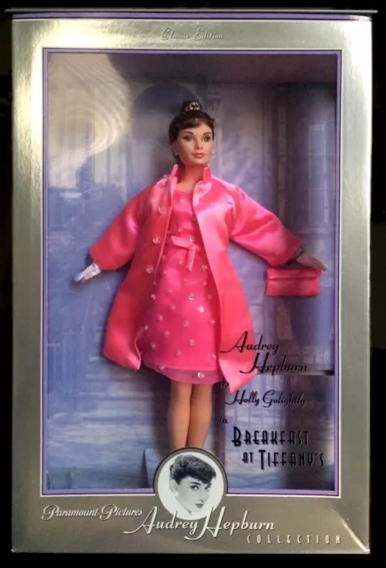 Audrey Hepburn Breakfast @ Tiffany's Pink Princess Doll Golightly Mattel Barbie