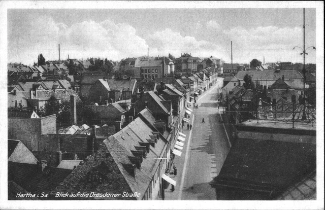 Hartha i.Sa., Blick auf die Dresdnerstraße