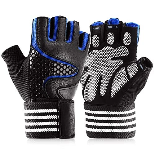 Gant Fitness Gants de Sport Anti-dérapant avec Soutien au Poignet pour Levage...
