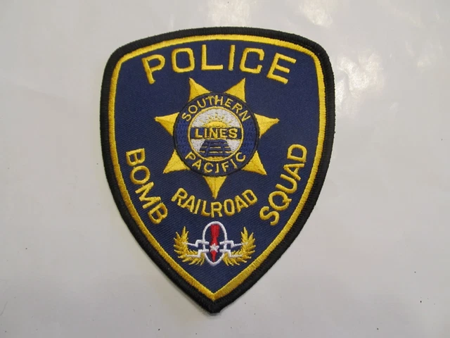 Southern Pacific Railroad Police Bomb Squad Patch Obsolete