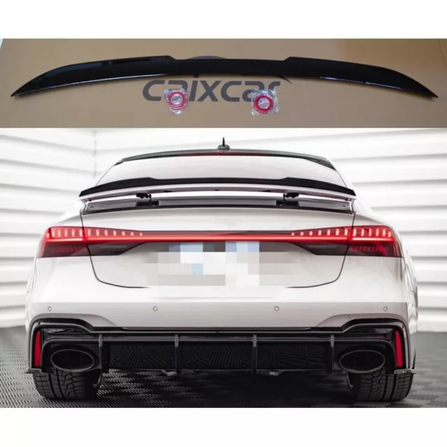 Spoiler Hinten Audi A7 C8 von / Aus 2019 Querruder Schwarz Helligkeit Spoiler