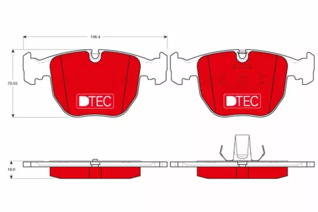 Fits TRW GDB1261DTE BRAKE PADS /RH/F/BMW 7 94-,5 95-  UK Stock